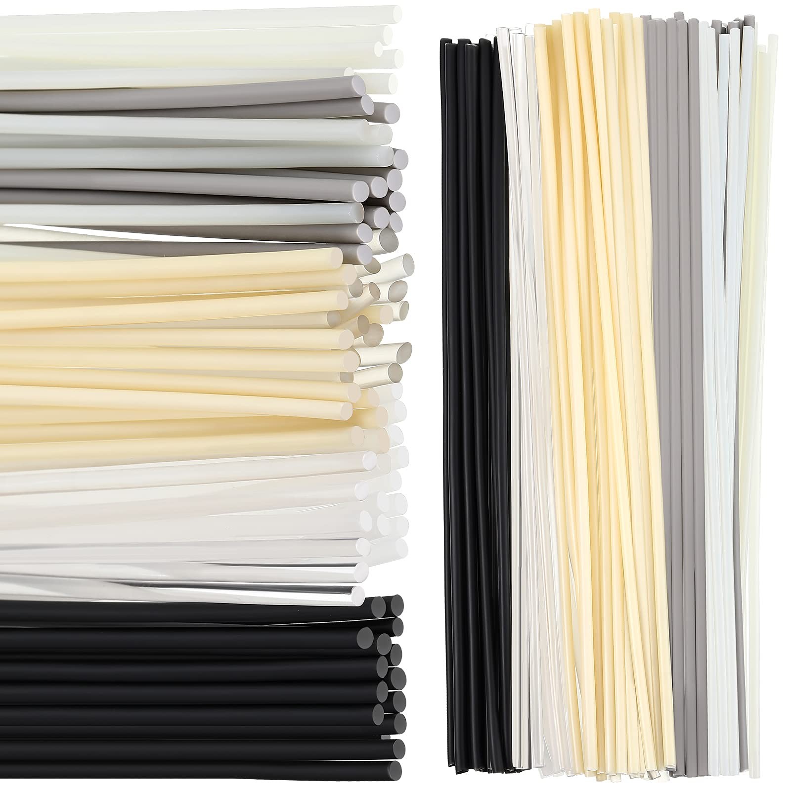 78 Pieces Plastic Welding Rods, 1/8 Inch Diameter 3mm Round Sticks, PU PP ABS…