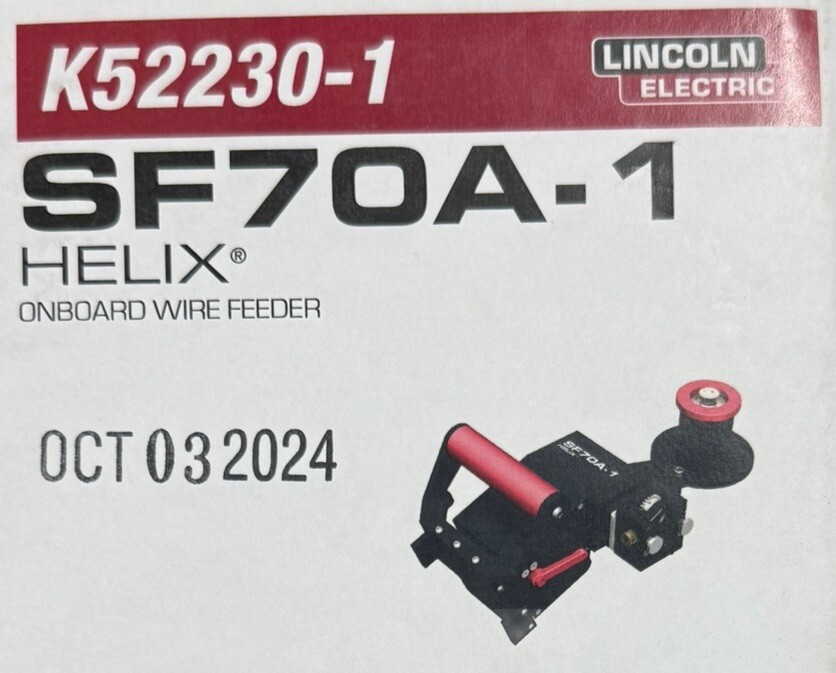 New Open Box Lincoln Equipment K52230-1 SE7OA-1 M85 HELIXONBOARD WIRE FEEDER.