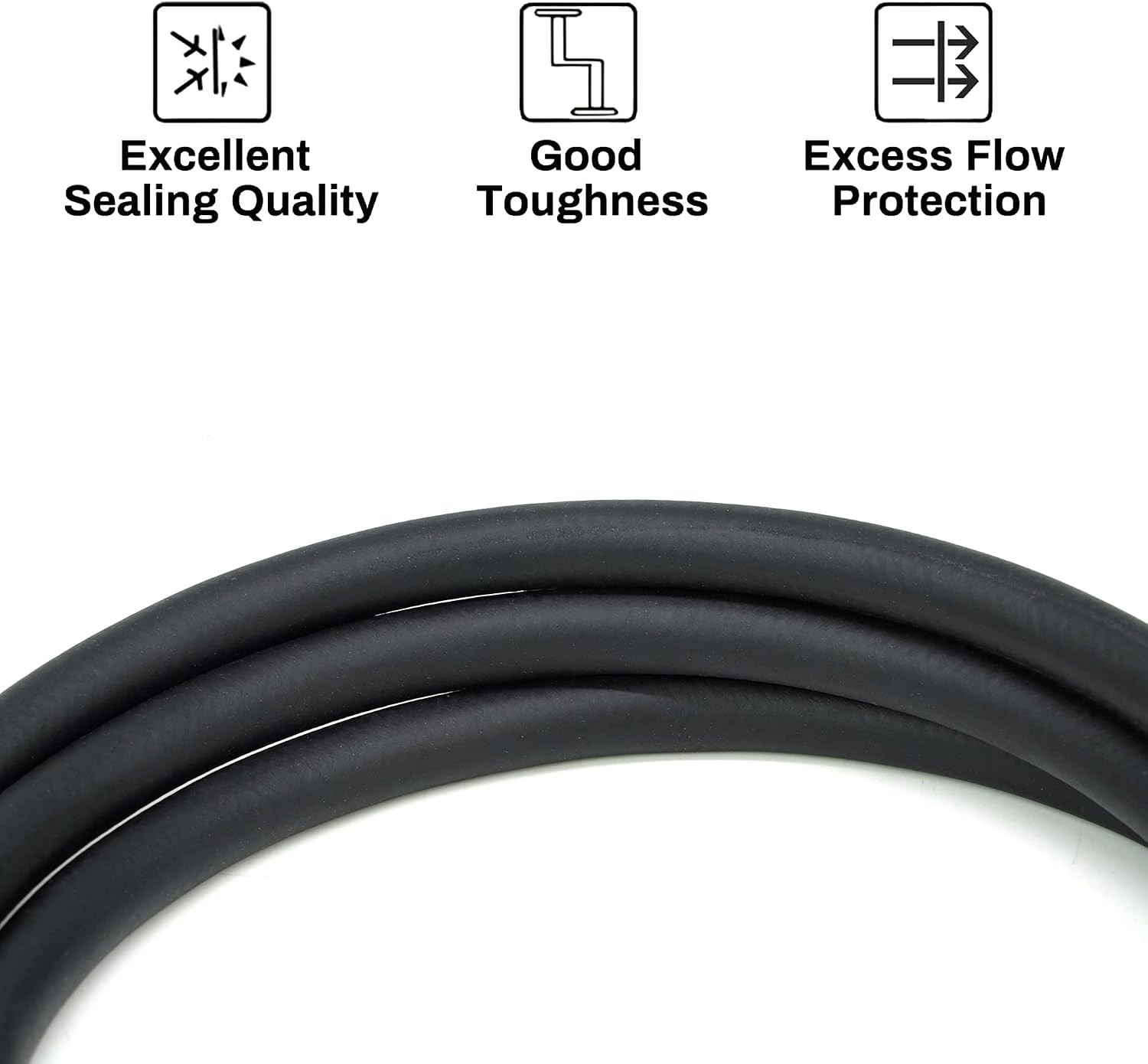 Versatile 6.56FT Inert Gas Hose – 600 PSI Rated for Secure Welding Connections