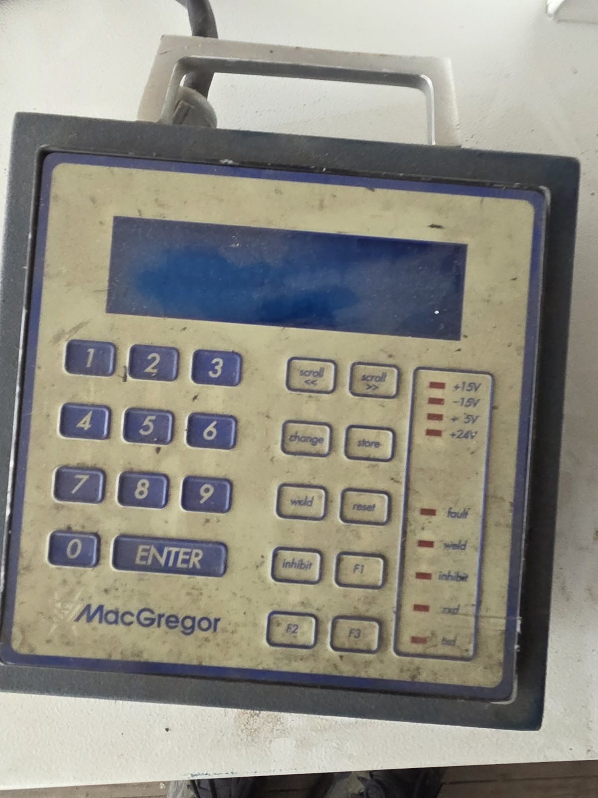 MACGREGOR DC1000P WELDING POWER SUPPLY CONTROLLER SCREEN