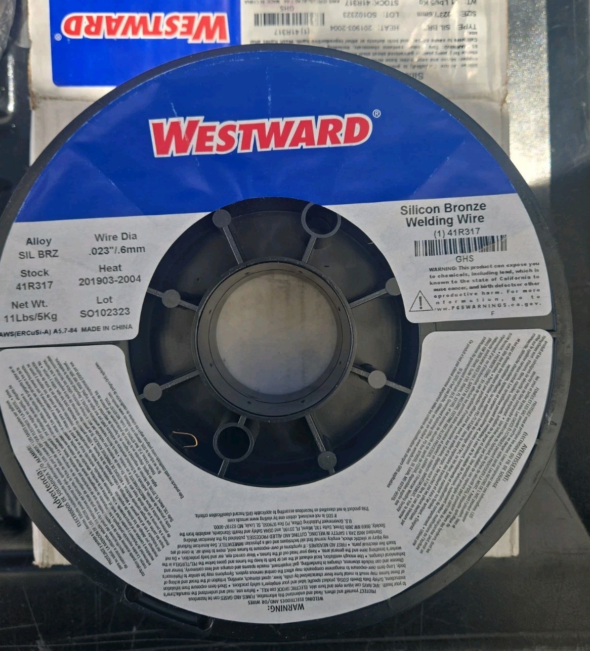 Westward 41R317 Mig Welding Wire Silicon Bronze 0.023″ 11 Lbs NEW