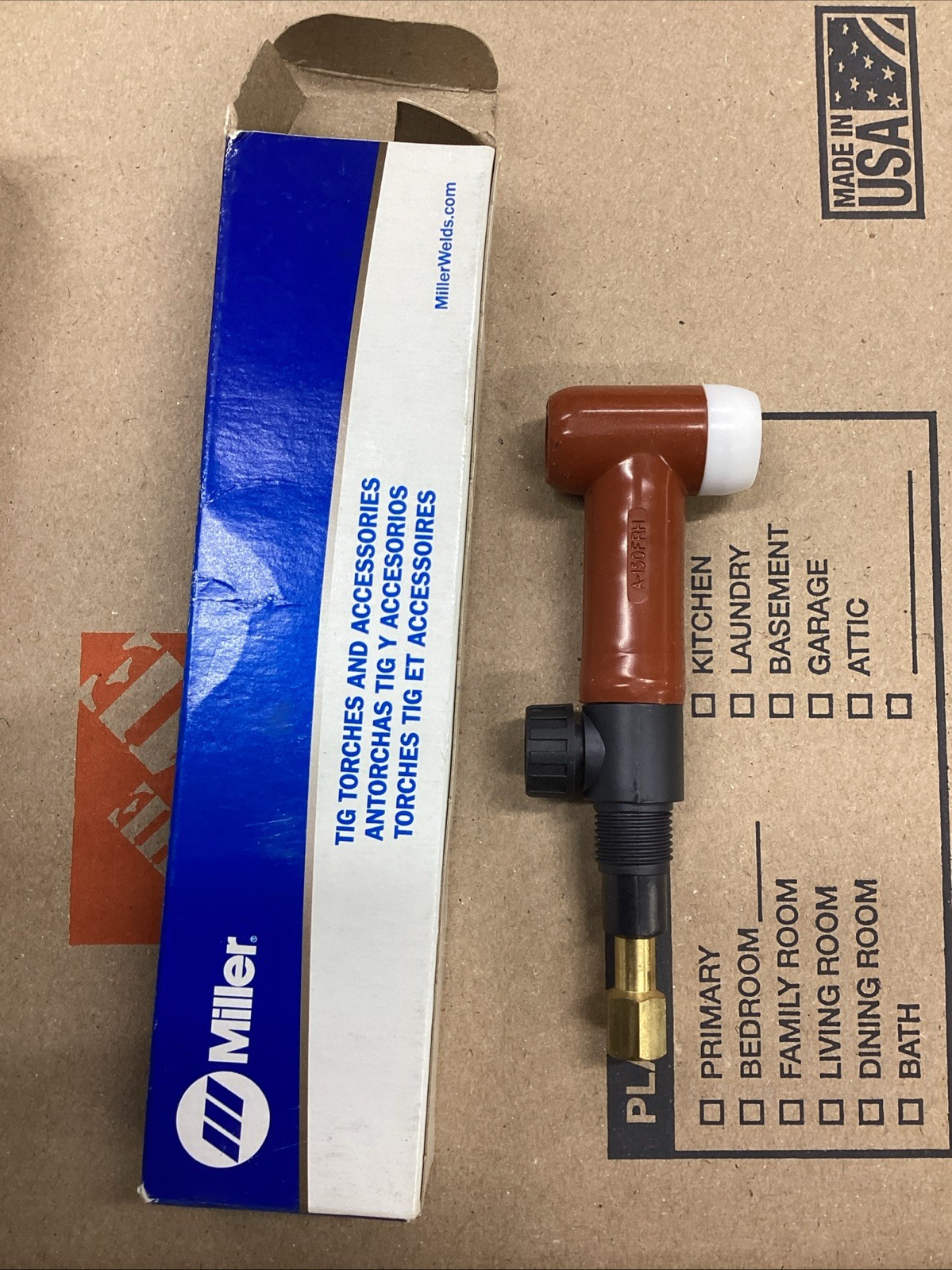 Miller Electric Wp-R17fv Air-Cooled Torch Body, A-150Fvrh Series