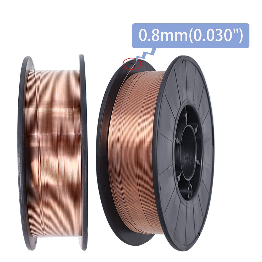 2 Piece ER70S-6 0.030″ 0.8mm Premium Steel MIG Welding Wire 11-lb Roll New