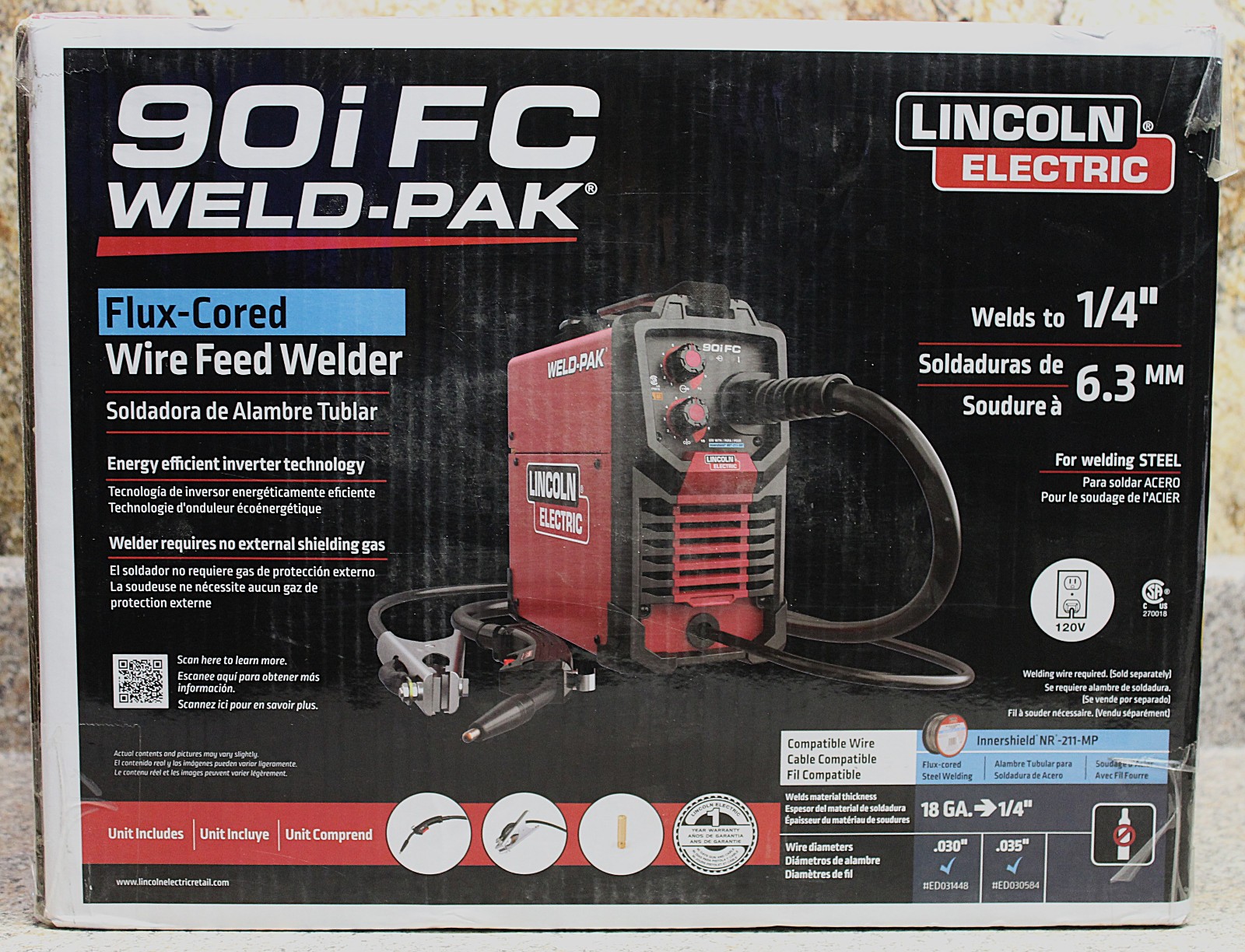 Lincoln Electric: 90i FC Weld-Pack Flux-Cored Wire Feeder Welder