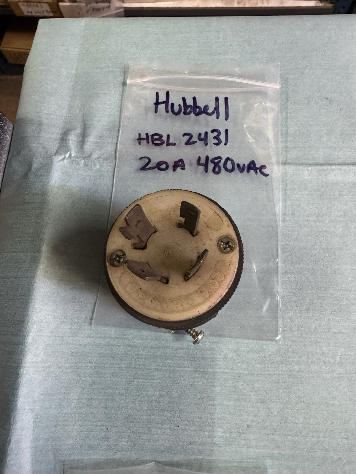 HBL2431 Hubblel Plug 20 Amp 480 Volt Grounded | Plugs Used Tested