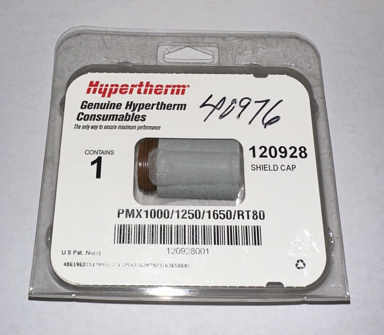 Hypertherm Genuine Powermax 1000/1250/1650/RT80 Shield Cap 120928