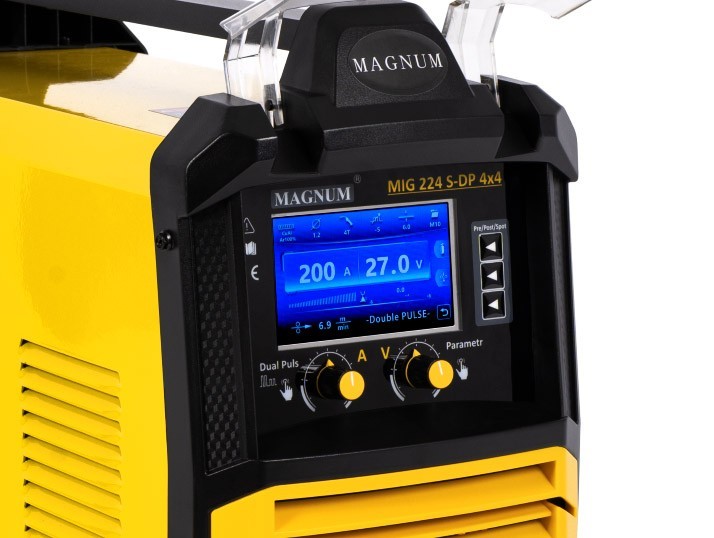 MAGNUM Welder 3in1 Combo MIG/MAG TIG MMA MIG 224 S-DP DUAL PULSE 4X4