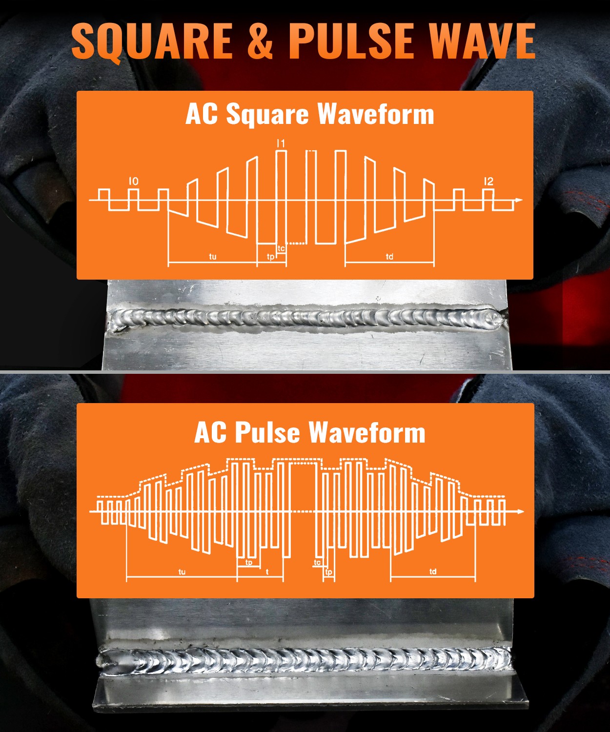 6 in1 220V 200Amp AC/DC HF Pulse TIG Stick Welder 2T/4T Aluminum Welding +Helmet