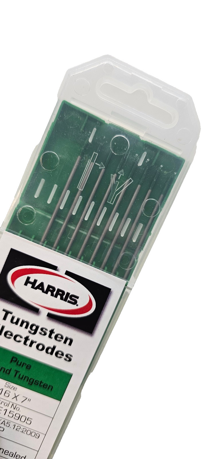 8Pcs New Harris Pure Ground Tungsten Electrodes 1/16×7″ #2600930 P00WE15905