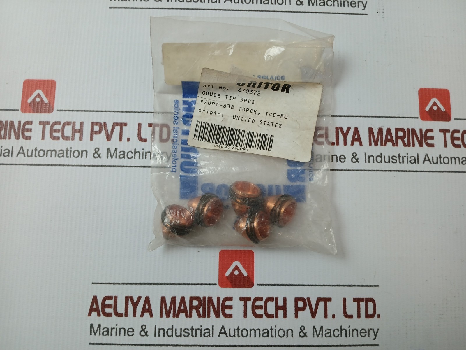 Lot of 5X UNITOR 670372 Plasma Cutter Tip
