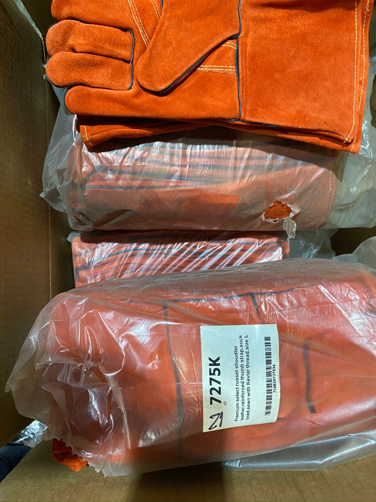 Welding Gloves 18″ Reinforced Palm COM 1468. Package of 12 pairs