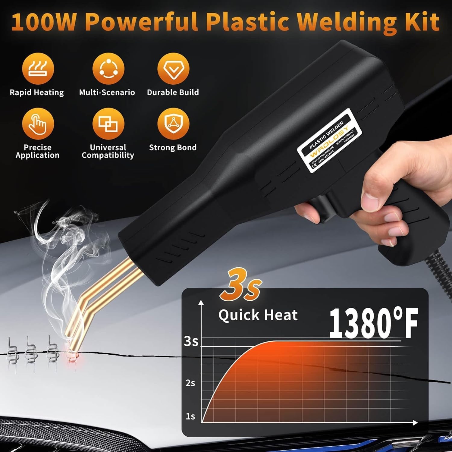Portable Plastic Welding Kit – Fast, Safe Repairs with Ergonomic Tool Design