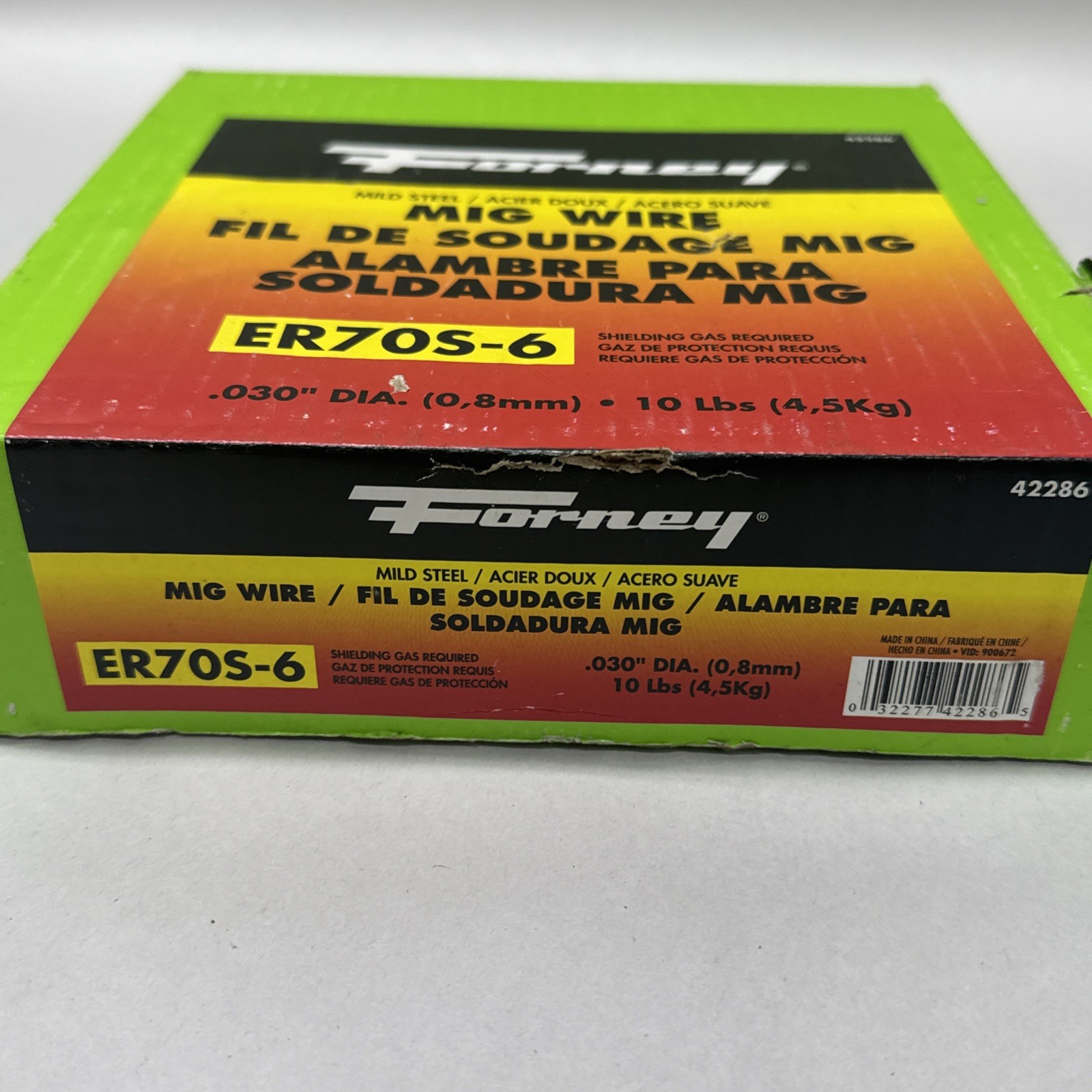 Forney 42286 Welding Wire 10lb Spool .030 Diameter Mild Steel Mig Welder ER70S-6