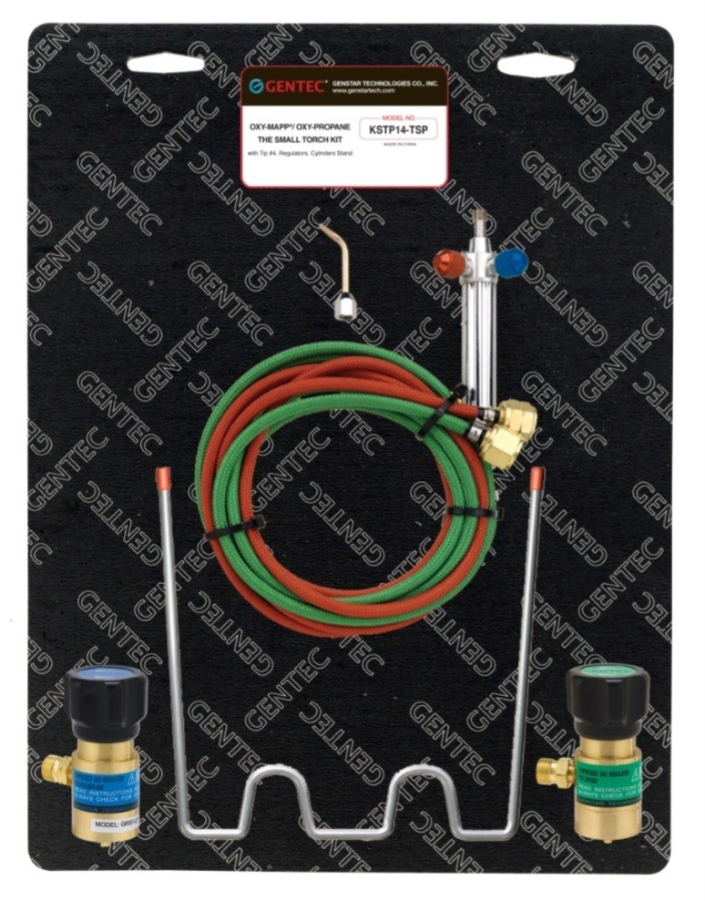 Gentec Small Torch Kit for Jewlers/Hobbyist, Oxy/MAPP or Propane, KSTP14-TSP