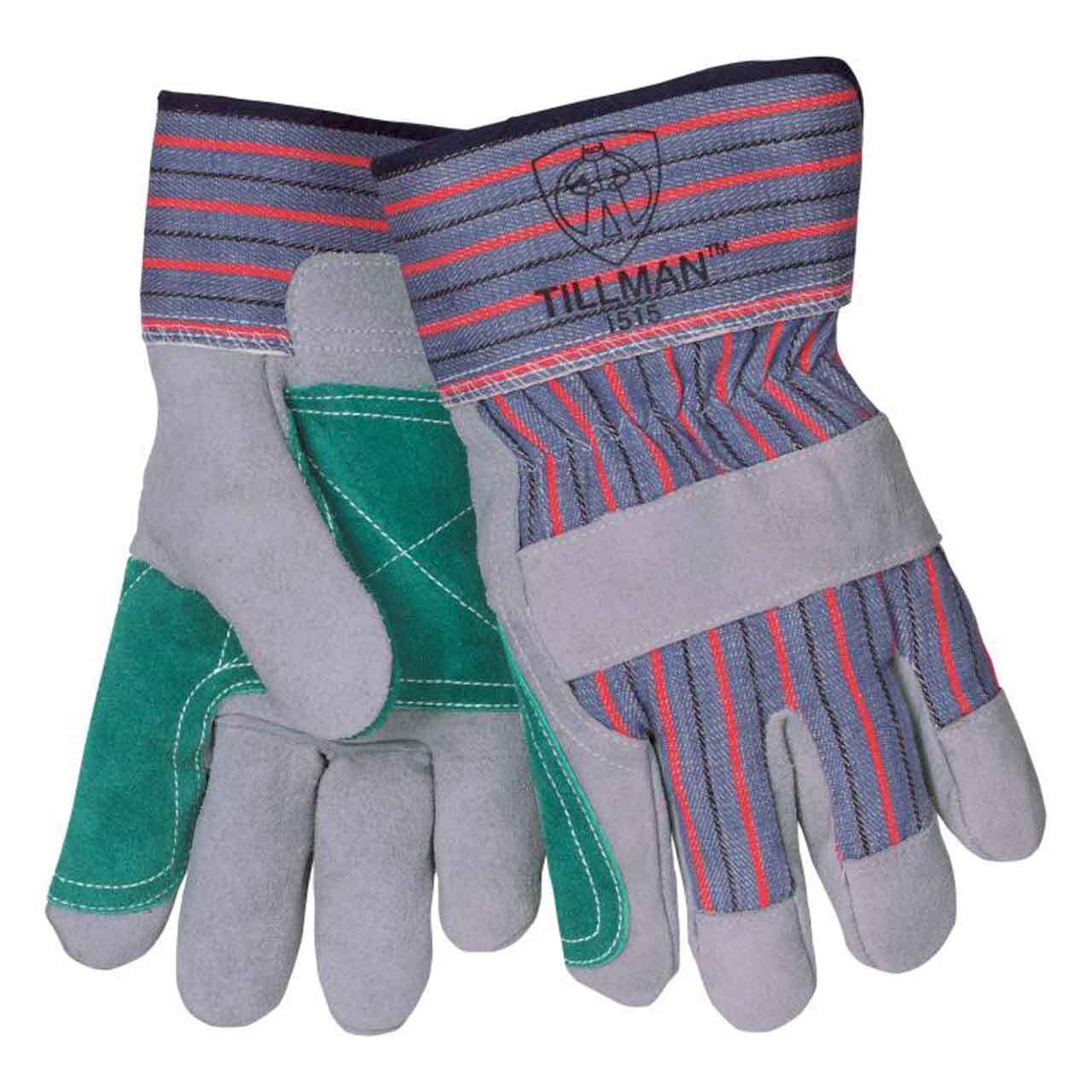 Tillman 1515XX Industrial Cowhide/Canvas Double Back Work Gloves Large 12 pack