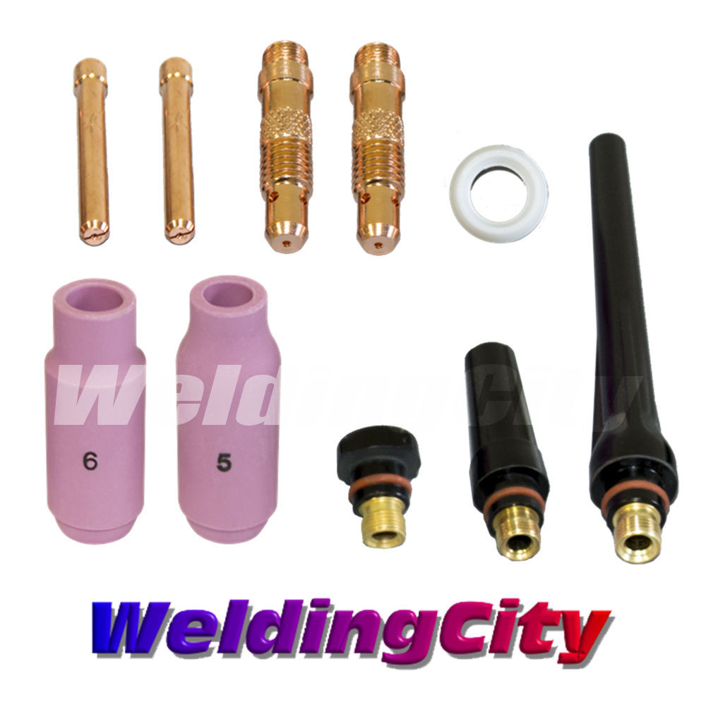 WeldingCity® 10-pcs Regular Setup Kit 1/16″ TIG Welding Torch 17/18/26 T9 | USA
