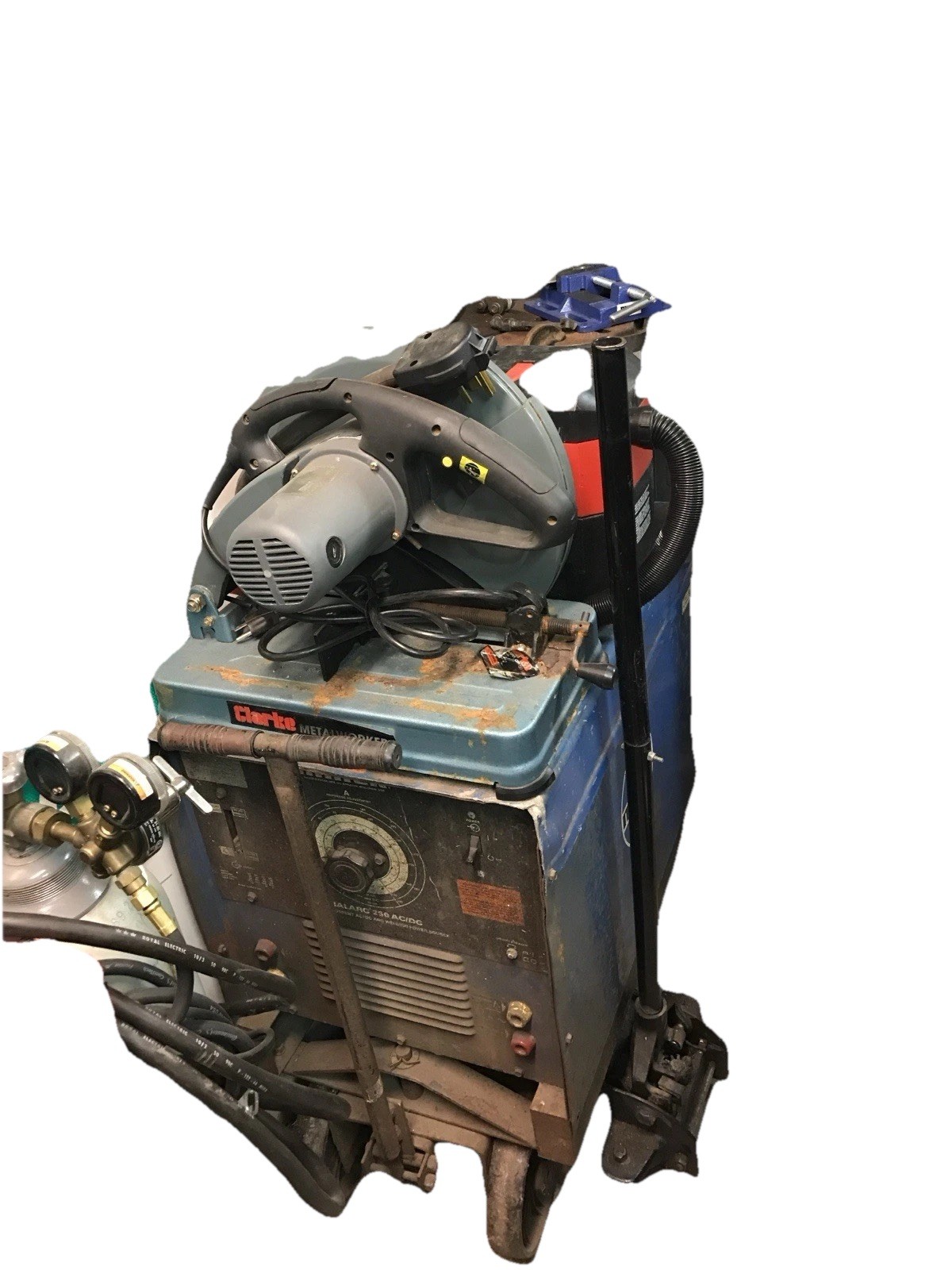 Miller dialarc 250 large stick welder with running gear 220 volt outlet required