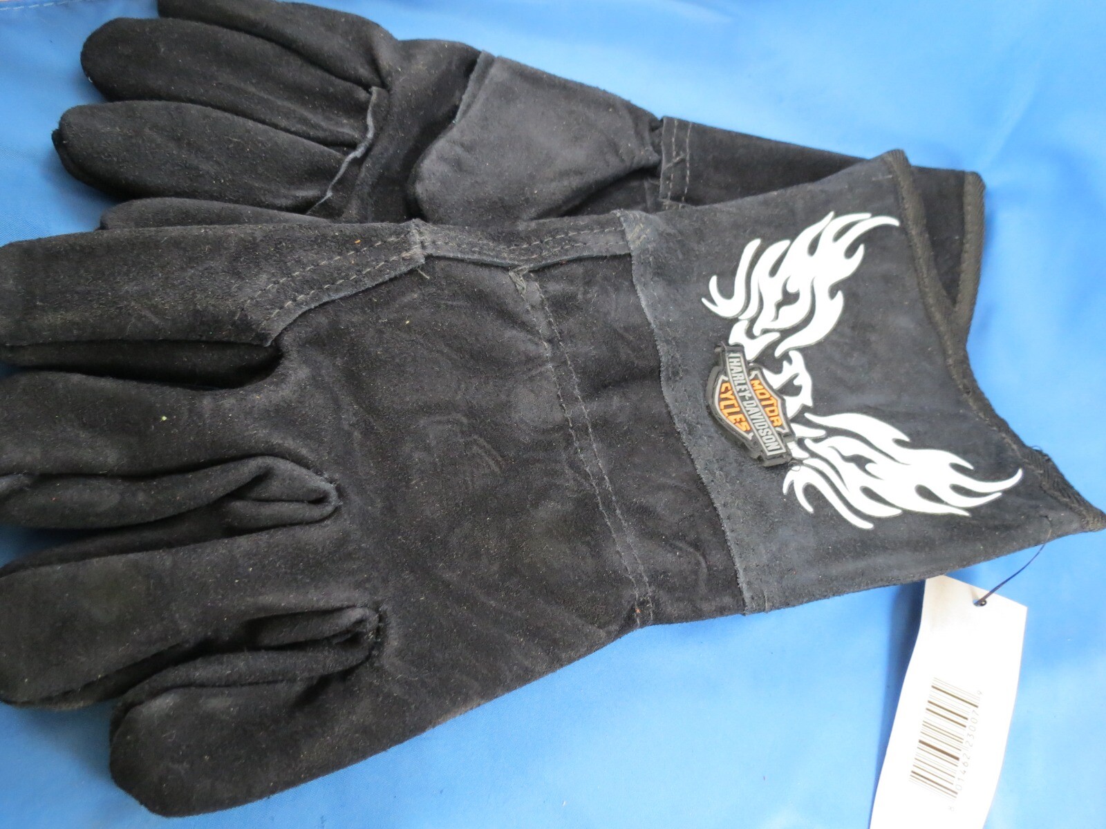 LICENSED HARLEY DAVIDSON MOTORCYCLE GAUNTLET WELDING GLOVES LEATHER NEW Eagle XL