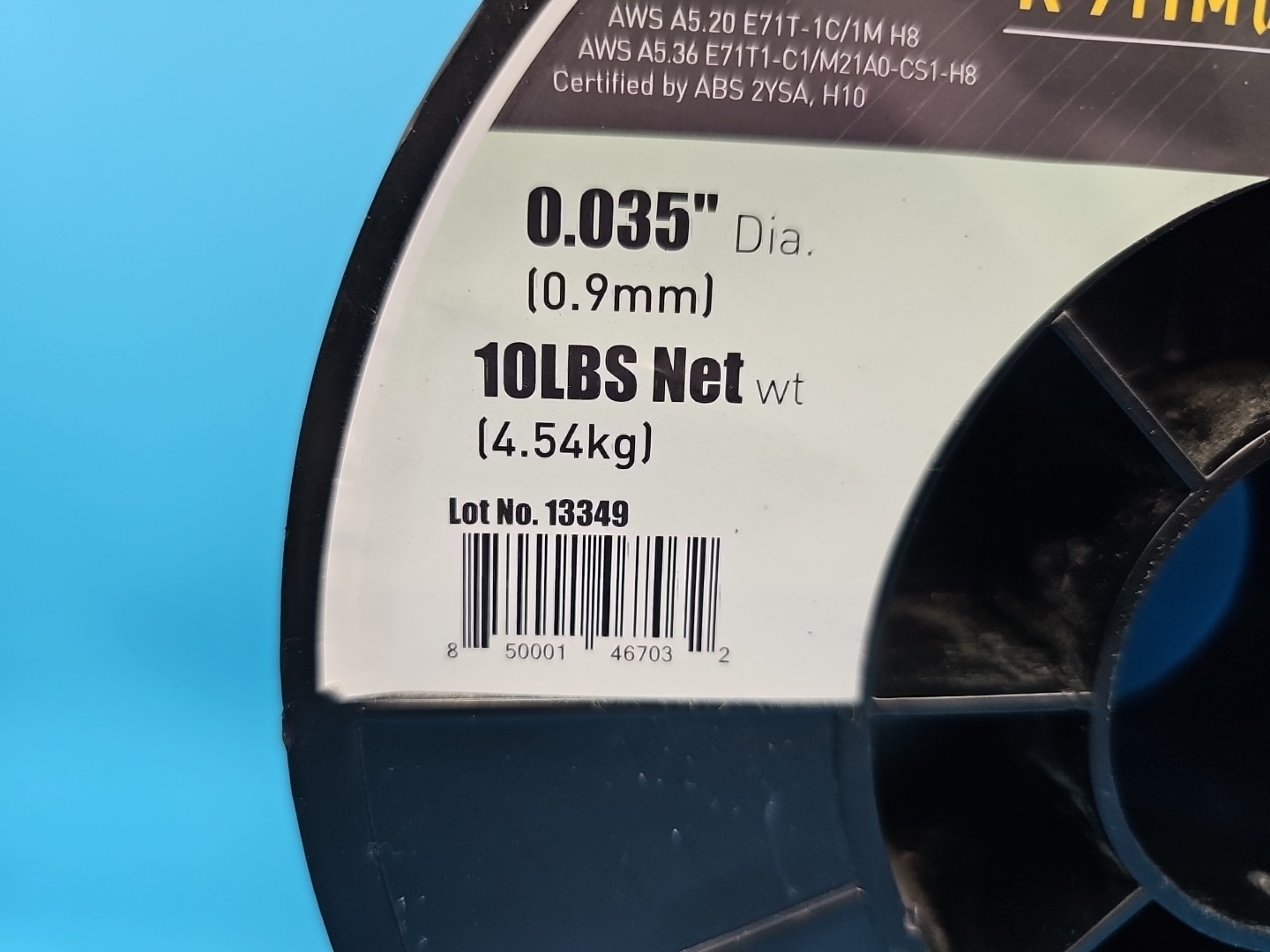 Kiswel K-71TM USA Made Flux Cored Welding Wire 0.035in 10lb Spool AWS E71T-1C/1M