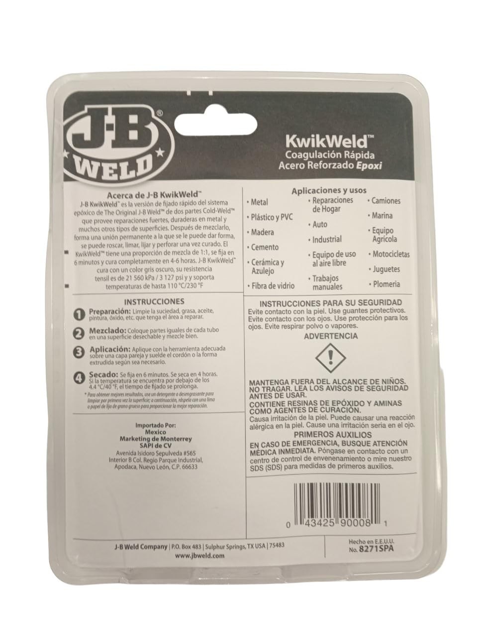 8271SPA Cold Welding, Quick Drying, Reinforced Steel, Epoxy Resin, Repair…
