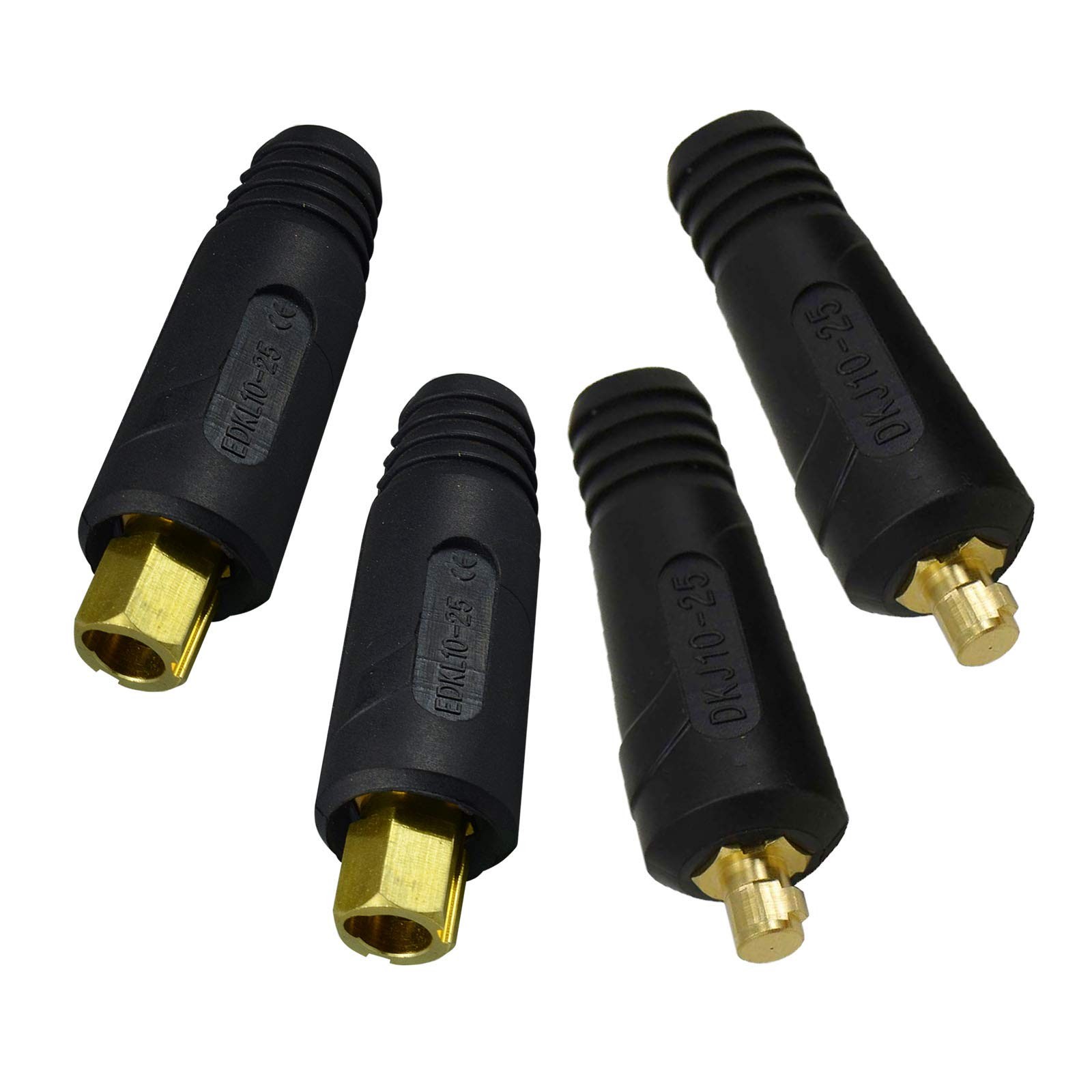 RIVERWELD TIG Welding Cable Panel Connector DKJ10-25 & 10-25mm, Black
