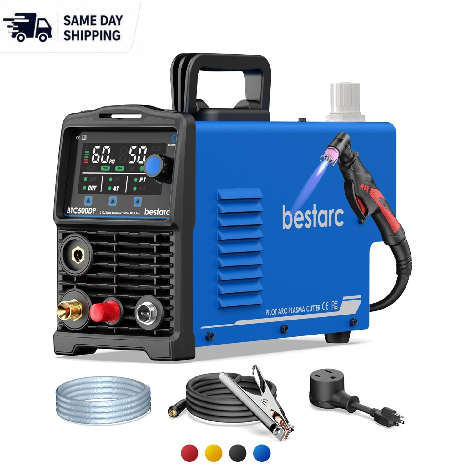 Professional 50A Plasma Cutting Machine – Easy Setup with Large LED Display
