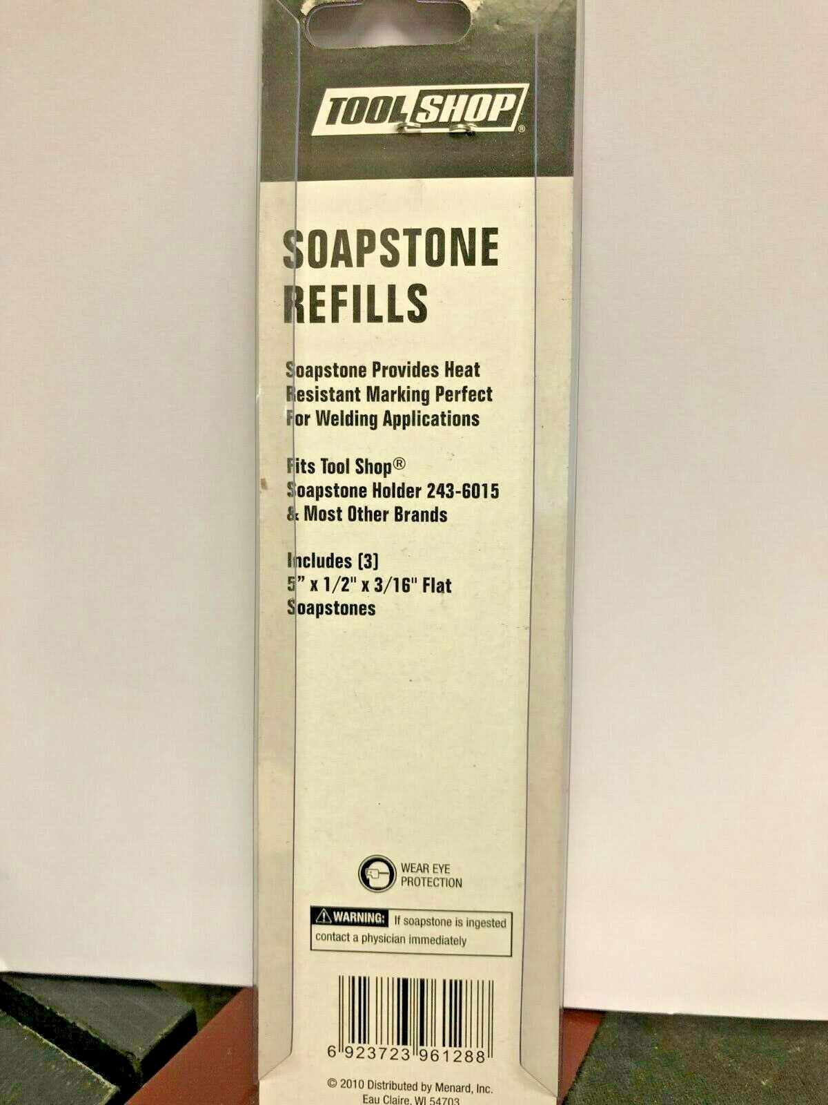 Welding Soapstone, 3/16″ Flat, 5″ x 1/2″, Set Of (3) Three TOOL/SHOP #243-6016