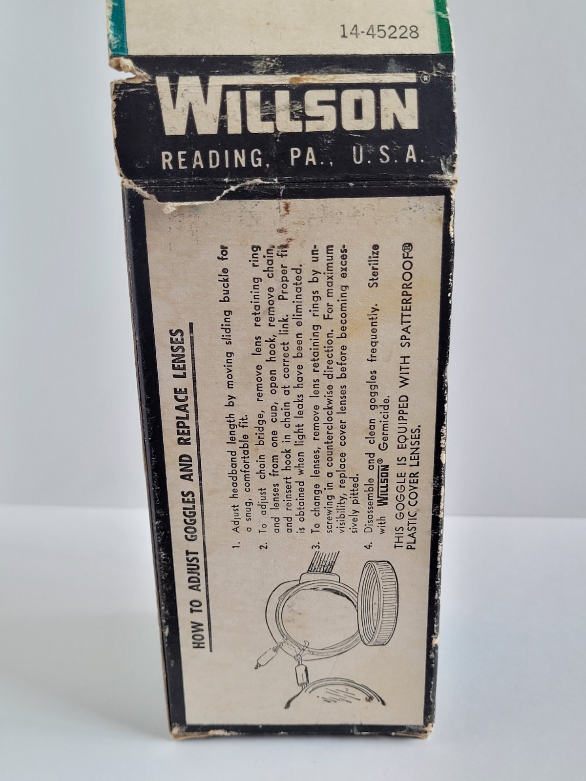 Vintage Willson Tinted Welding Steampunk Cup Safety Goggles WAW10 WW5 w Box Used