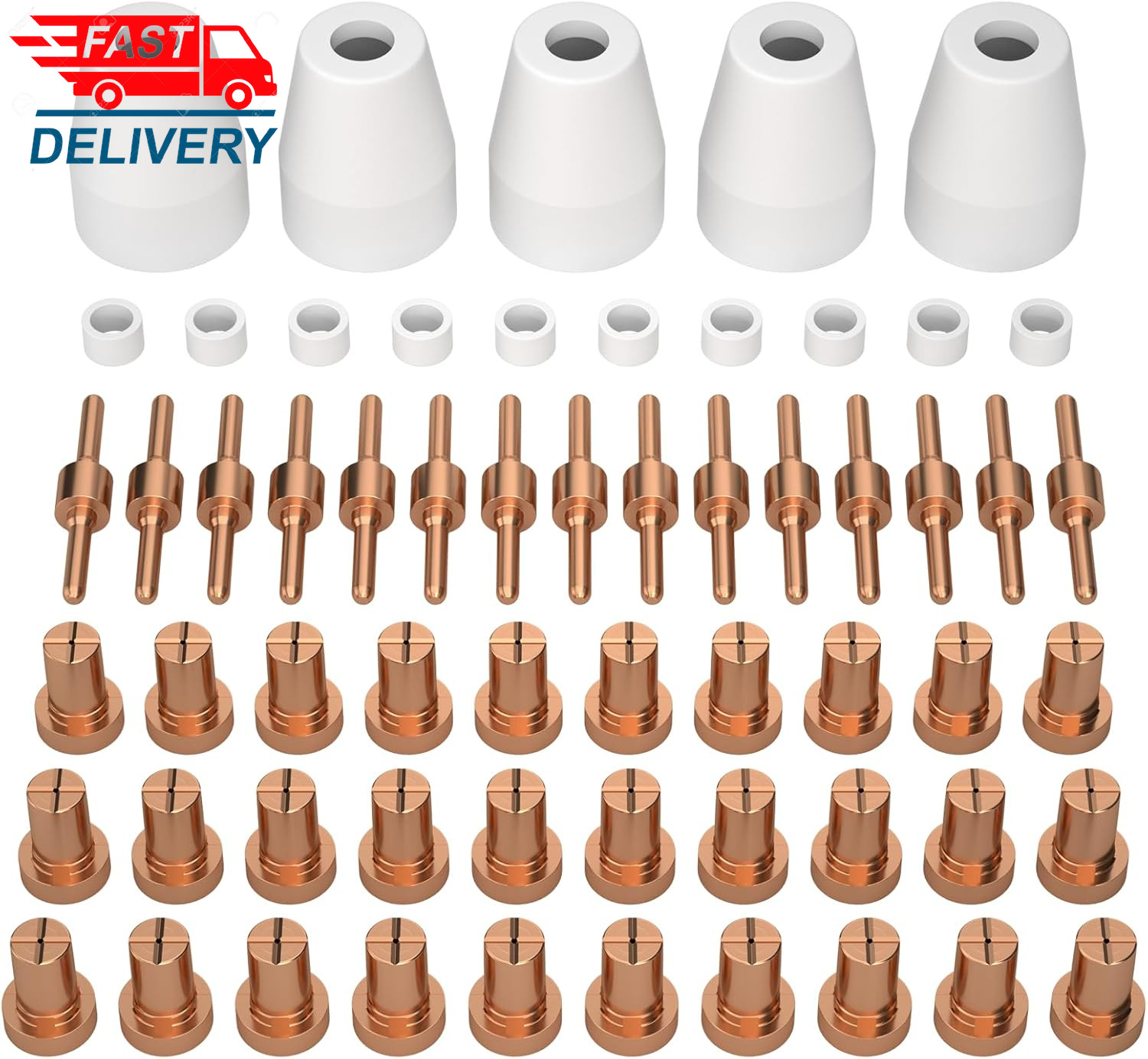 60PCS PT31 Plasma Cutting Consumables Fit CUT-45 CUT-50 CT-312 MIG205MP 👌