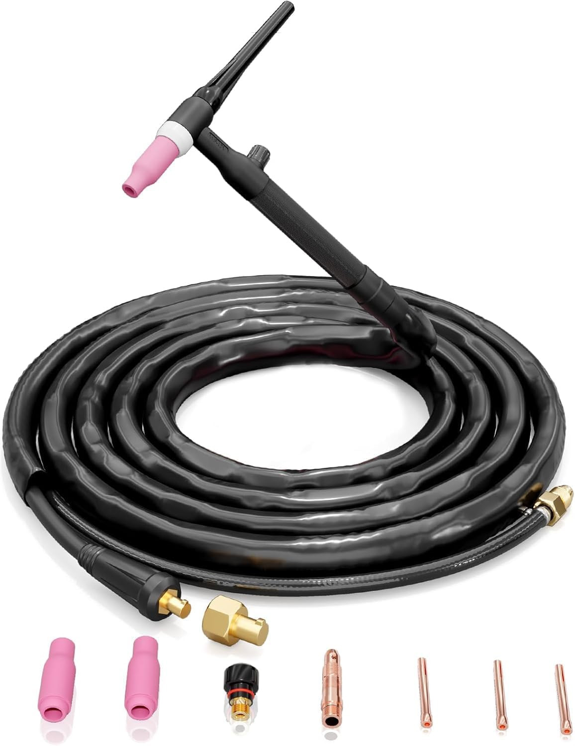 Tig Torch WP-17V TIG Welding Torch, 10FT Cable with Quick Connect and Adapter fo