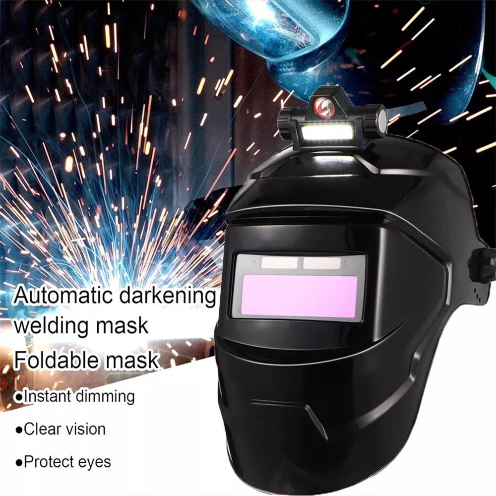 Pro Solar Auto Darkening Welding Helmet Arc Tig Mig Mask Grinding Welder Hood