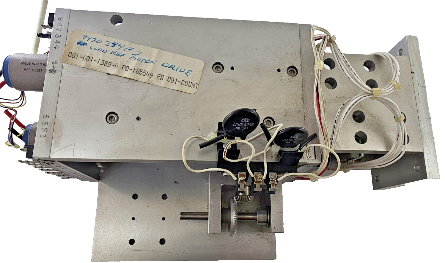 Indexing/Feed Drive Assembly – Load Motor Drive 947D 344 G-2 Custom