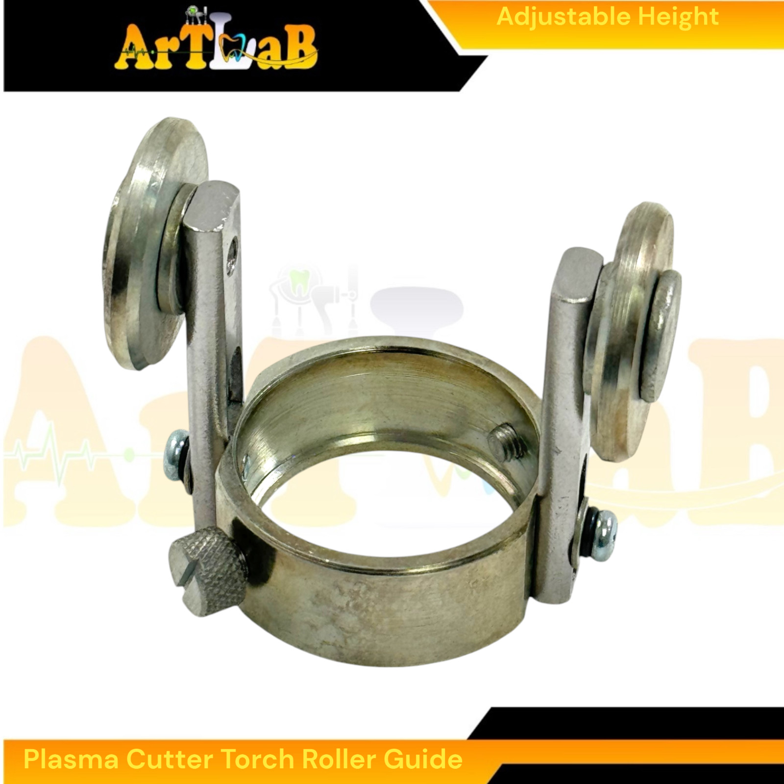 Adjustable Plasma Cutter Torch Roller Guide Wheel for Welding Torch 1pc