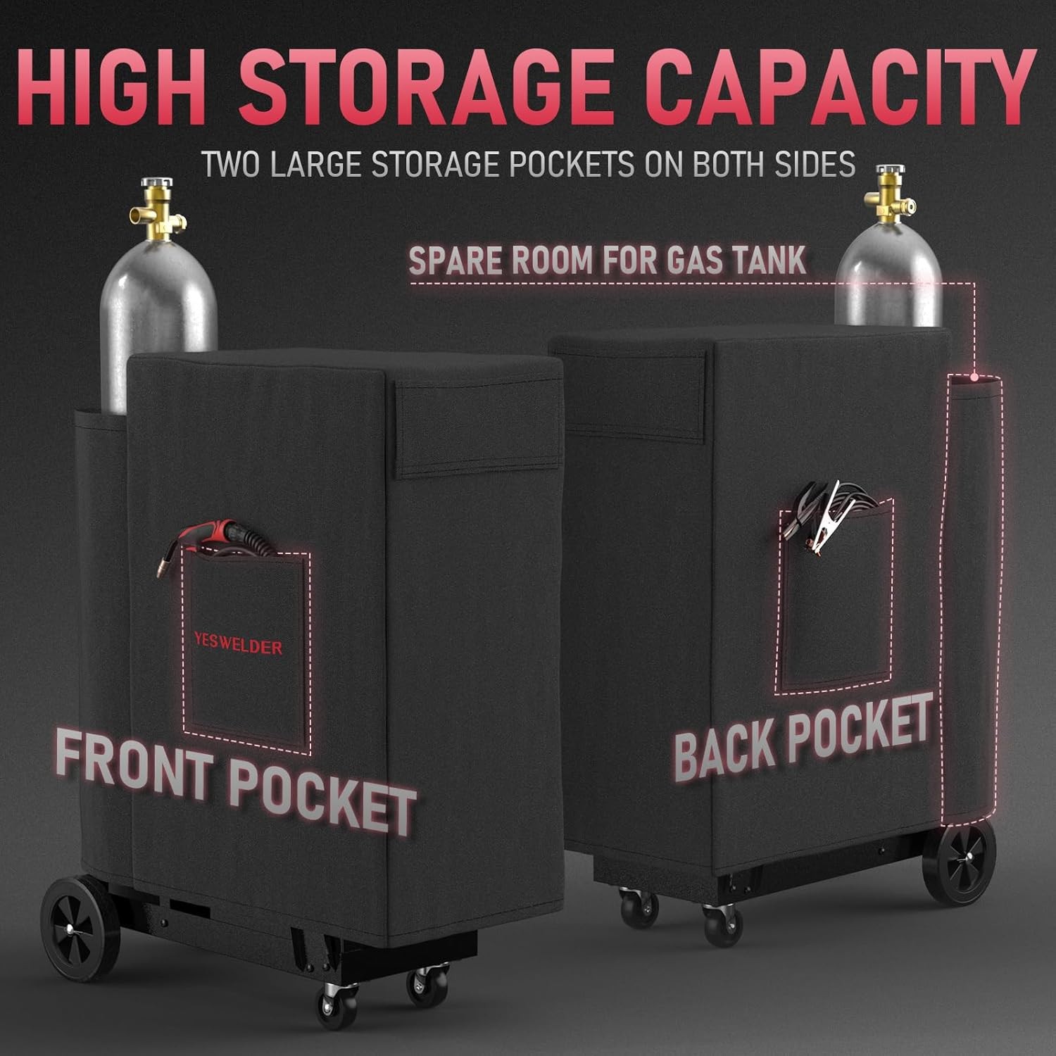Waterproof Welding Cart Cover, Protective Dust Shield for Welder Trolley