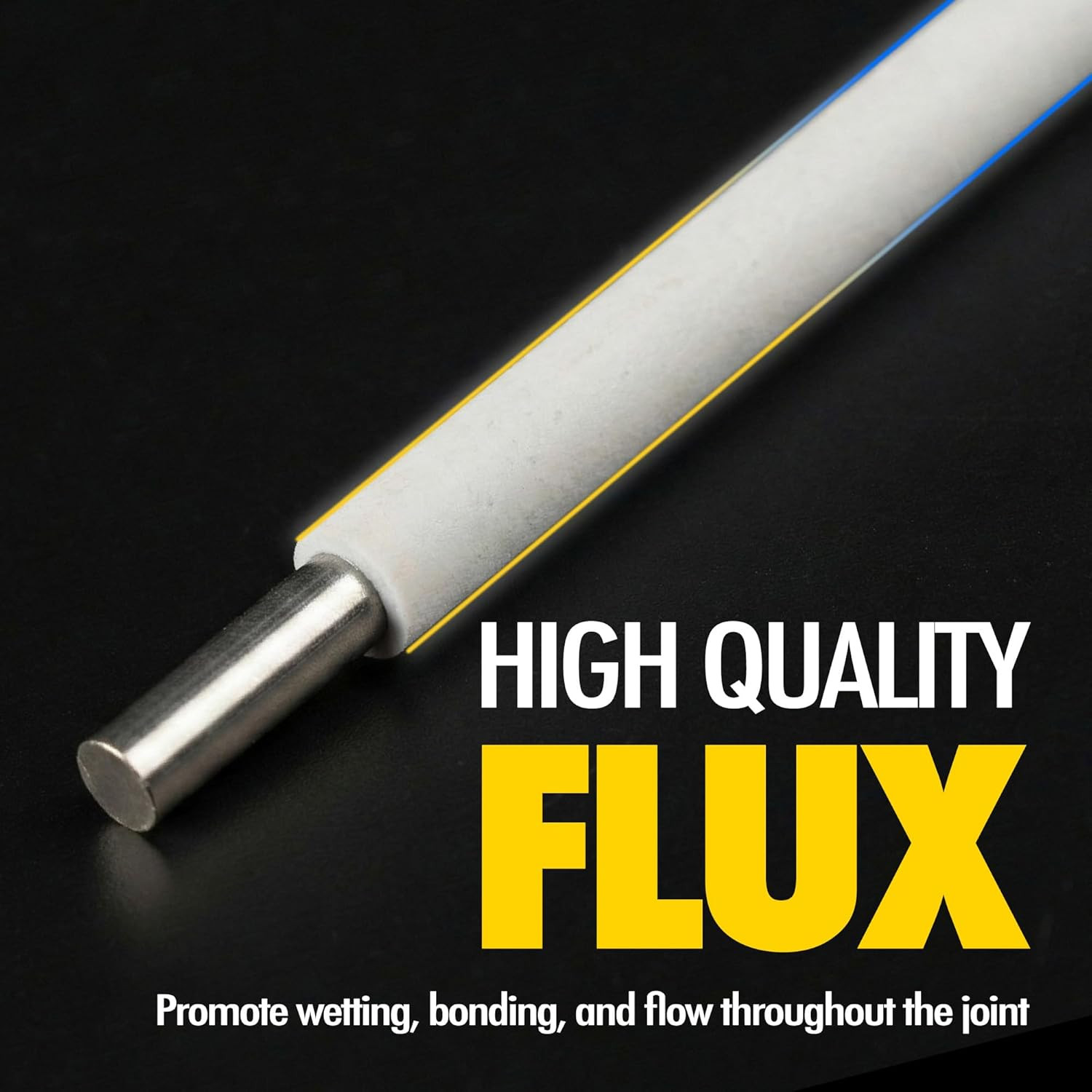5 Sticks Flux Coated 45% Silver Brazing Solder Rod Bag-5 0.1″ X 18″ round Weldin