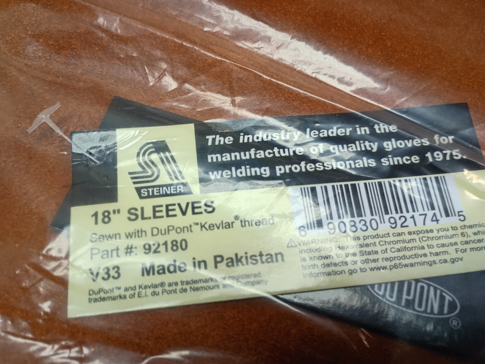 Lot of 6: Forney Industries Weld-Rite 18 Inch Leather Welding Sleeves Kevlar