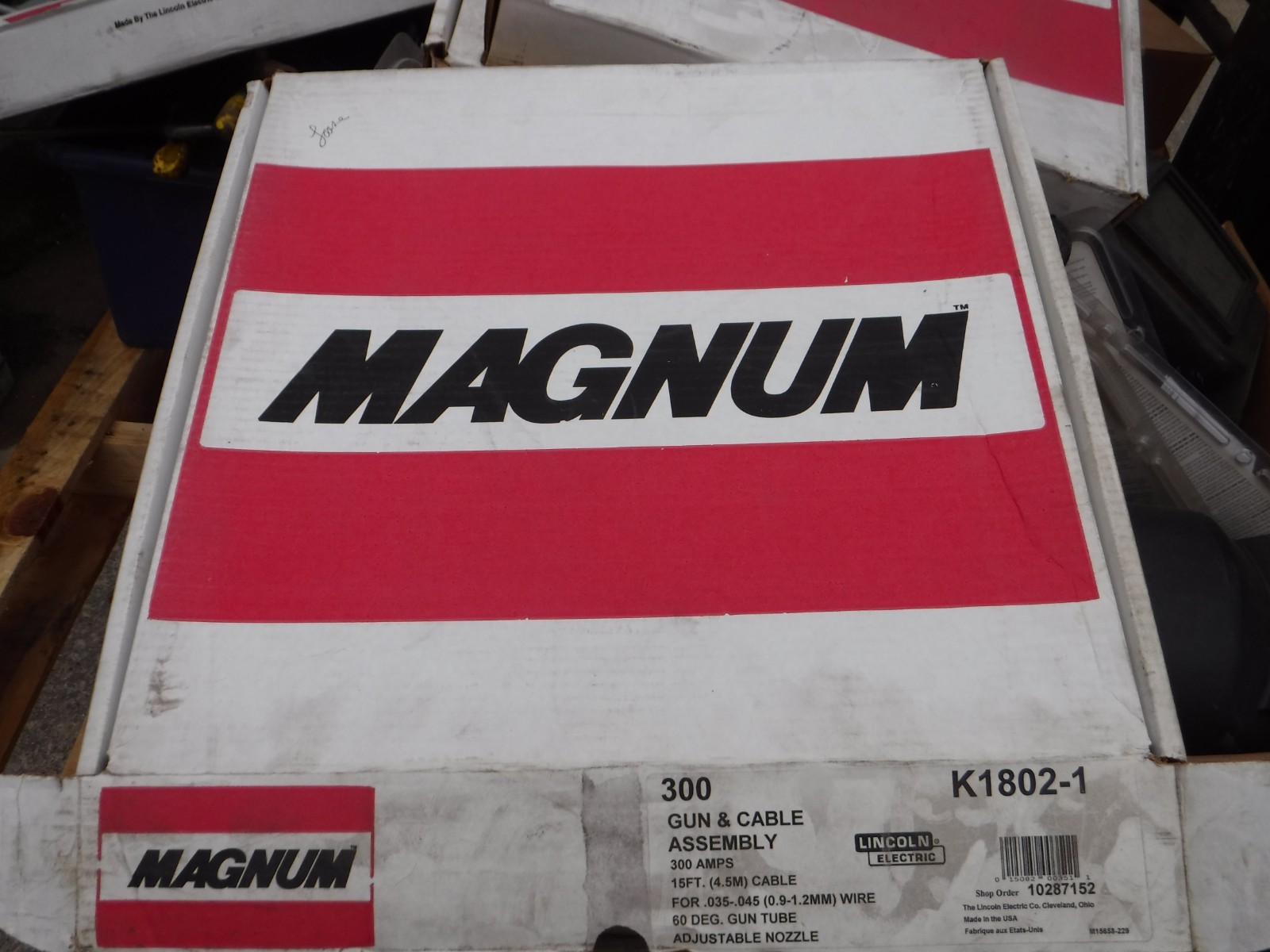 Lincoln Magnum 300 Gun Package 15 ft 035-045 – K1802-1 MIG GUN GENUINE NEW OPEN