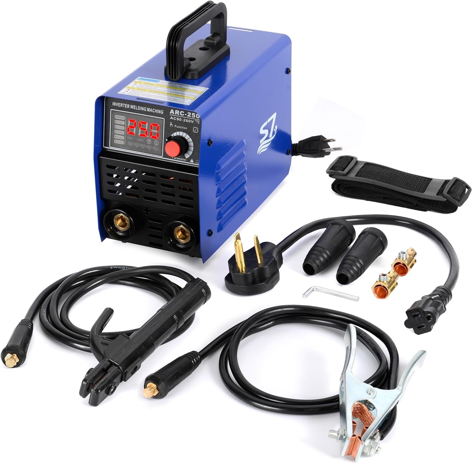 250A 110/220V Stick Welder,ARC/Lift TIG Welding Machine with 110V/220V, Blue