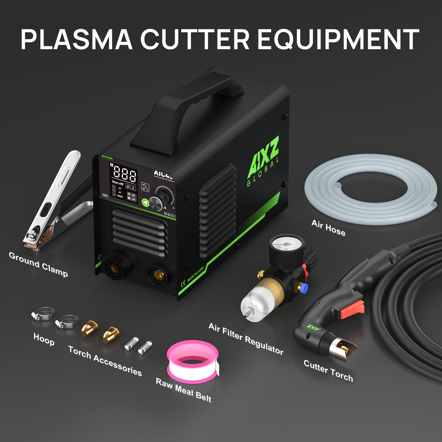 AIXZ Dual Voltage 110/220V IGBT Plasma Cutter Non-Touch Pilot Arc Non-HF Cutter