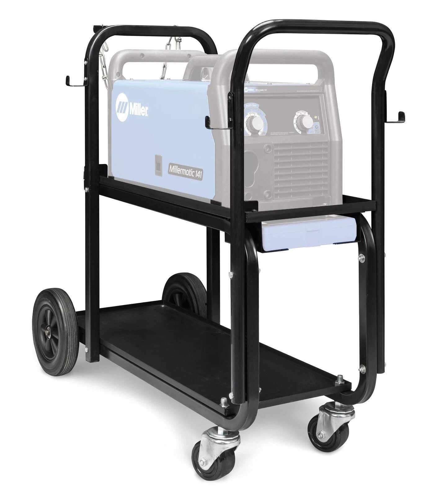 Miller 301239 Heavy Duty Running Gear Welder Cart Cylinder Rack