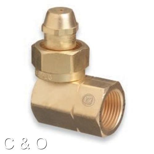 WESTERN # 318 ACETYLENE ADAPTOR CGA-520 TO CGA-510 B TANK to POL REGULATOR