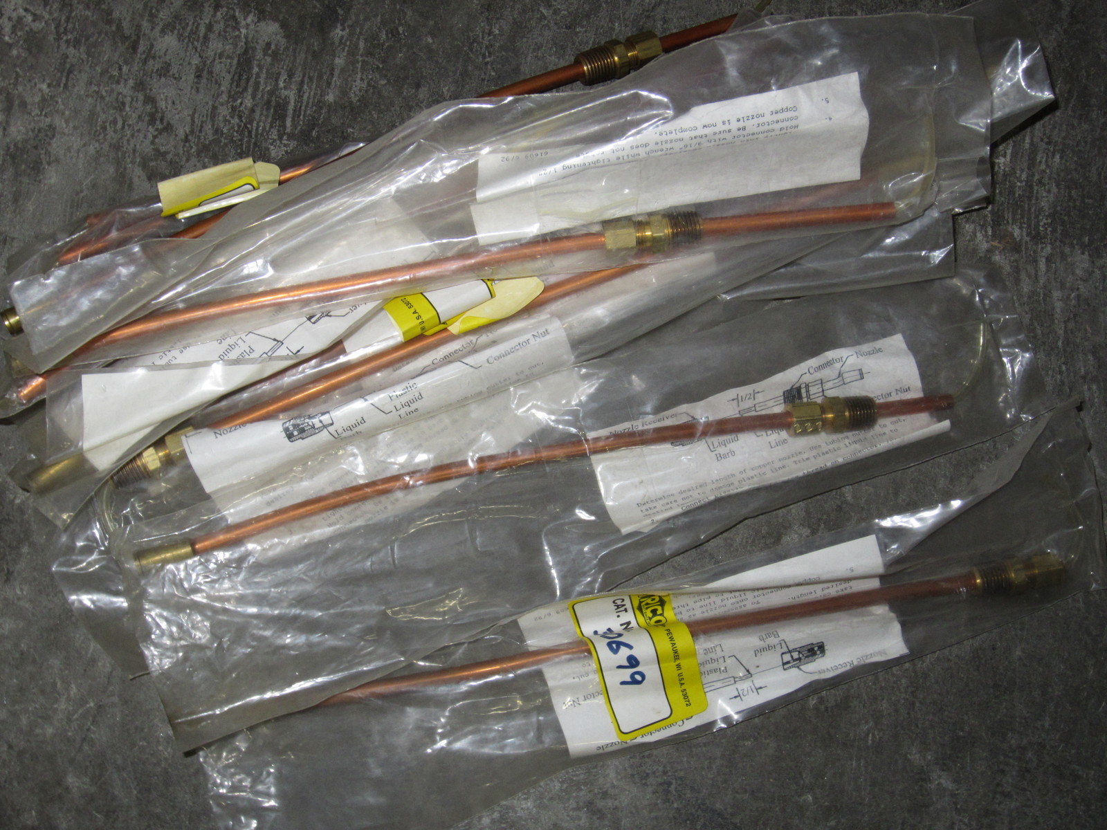 6 pcs TRICO 12″ Welding Copper Nozzle with Male connector 30699 USA