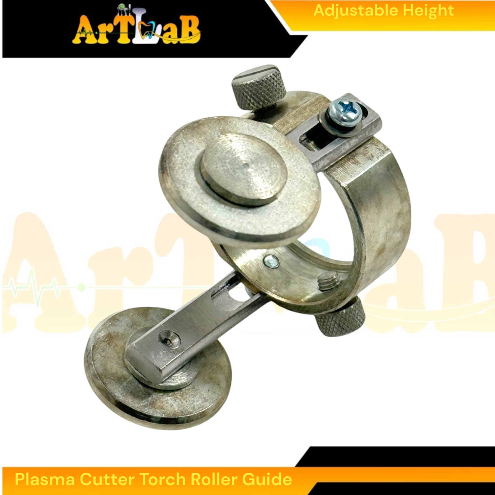 Adjustable Plasma Cutter Torch Roller Guide Wheel for Welding Torch 1pc
