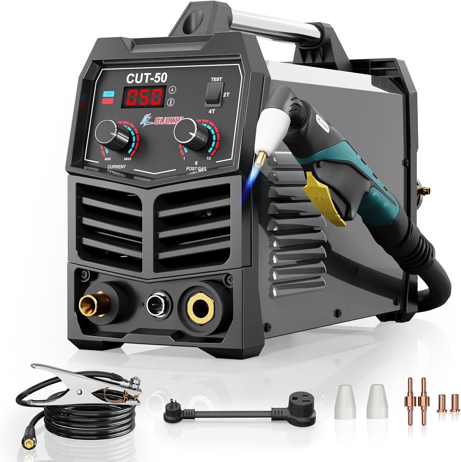 50 Amp Dual Voltage Inverter Plasma Cutter with Safety Features & Easy Setup