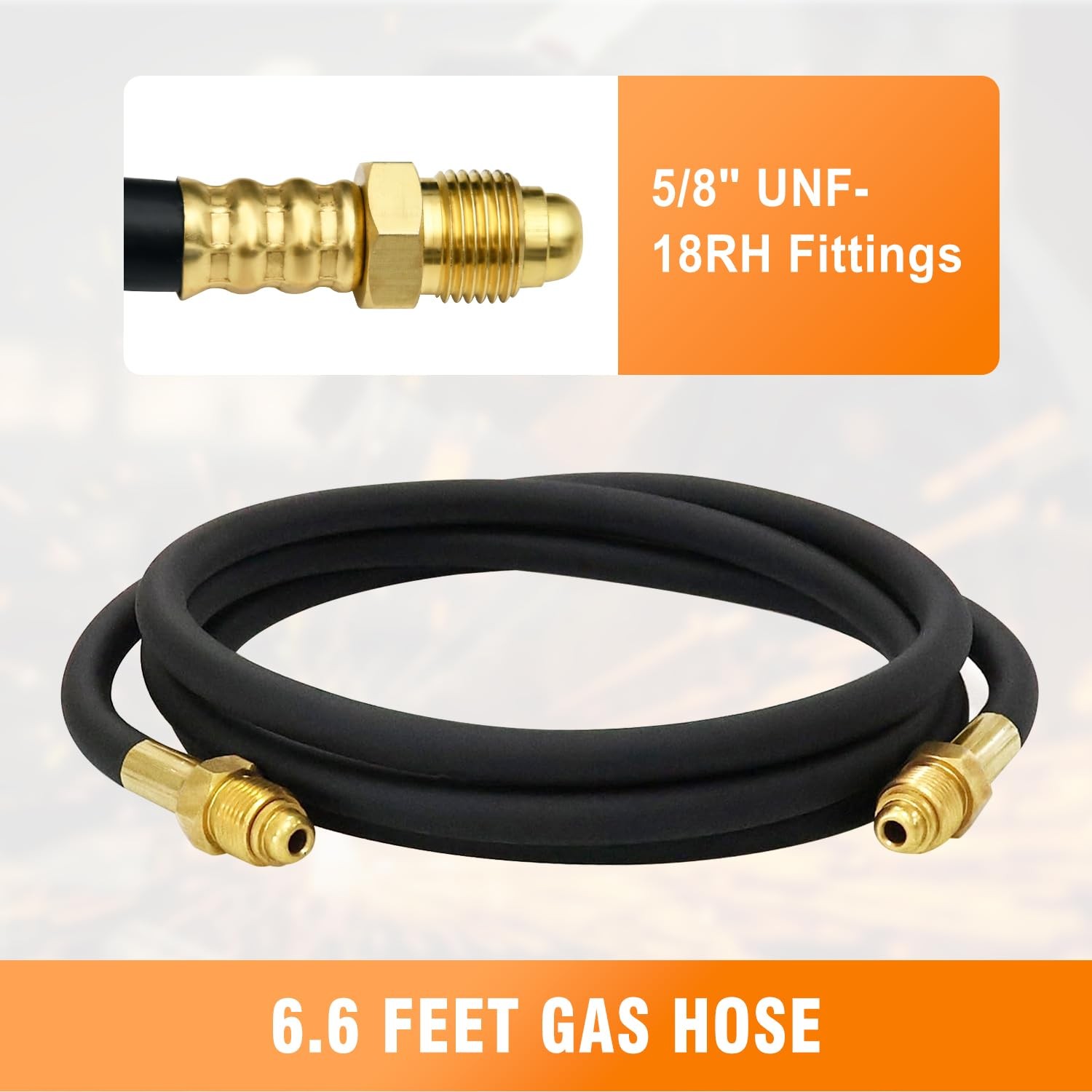 Argon CO2 Regulator with Dual Gauges and 9.8FT Gas Hose CGA580 Inlet 0–4000 P…