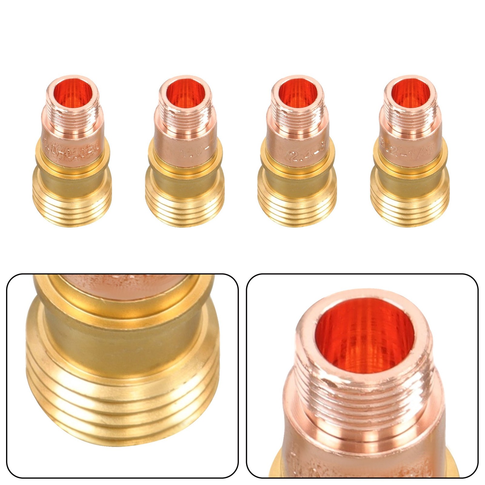 TIG Welding Torch Kit 90 Pcs – Alumina Nozzle, Collets, Stubby Gas Lens