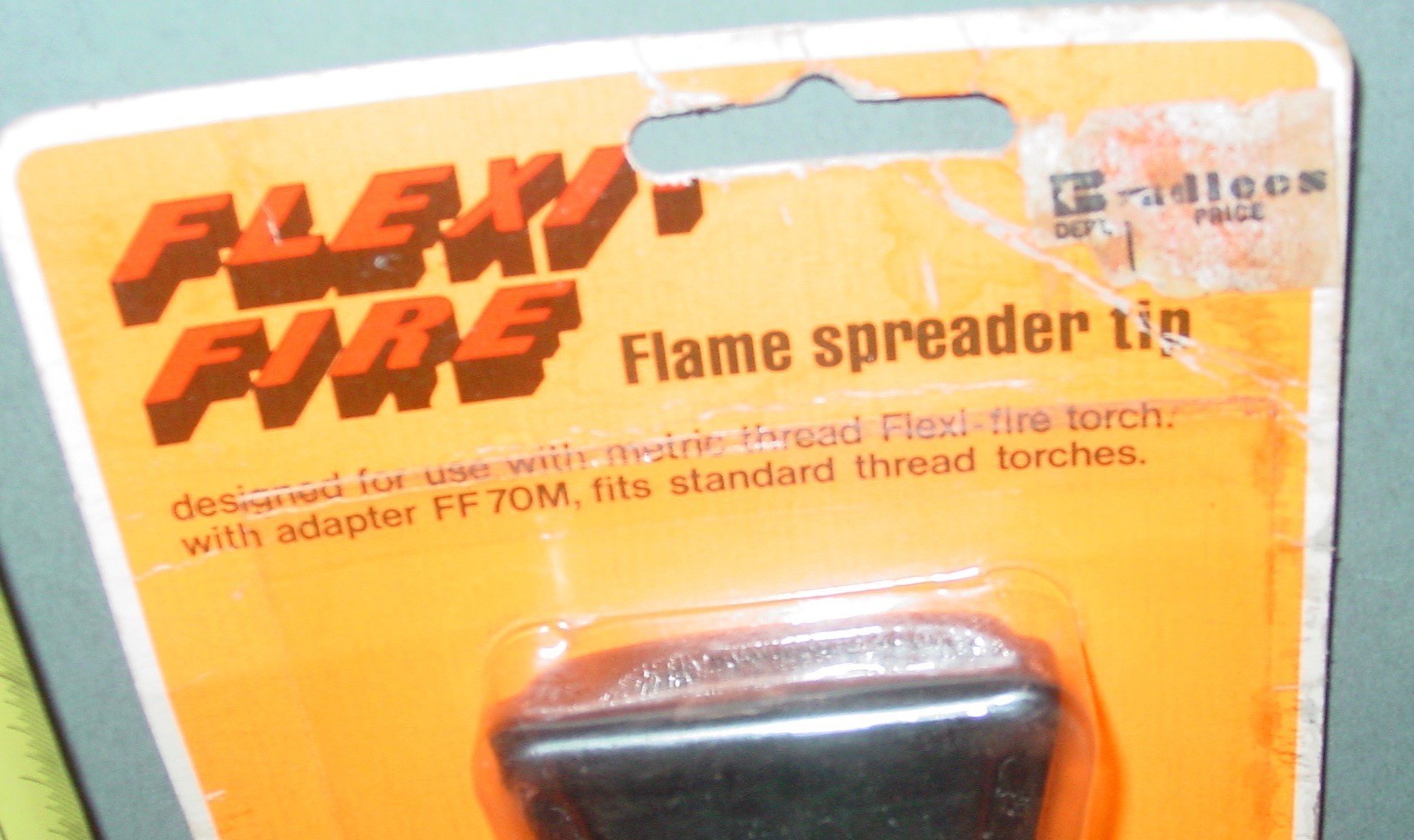 Vintage Gas Torch Flame Spreader Paint Burner Flat Wide Tip Flexi-Fire NOS USA