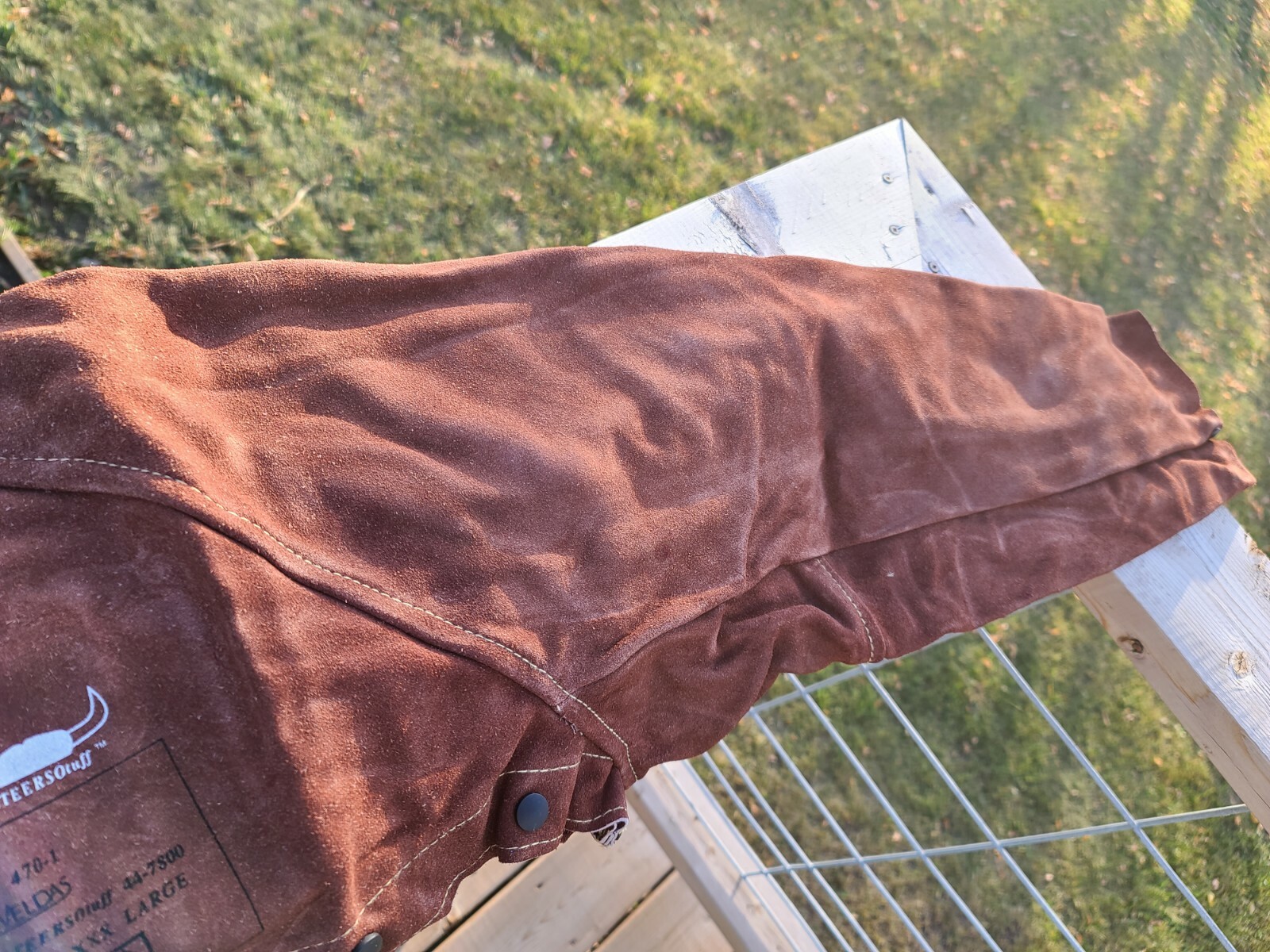Weldas STEERSOtuff Split Cowhide Welding Cape Sleeve Jacket 3X-Large XXXL NEW