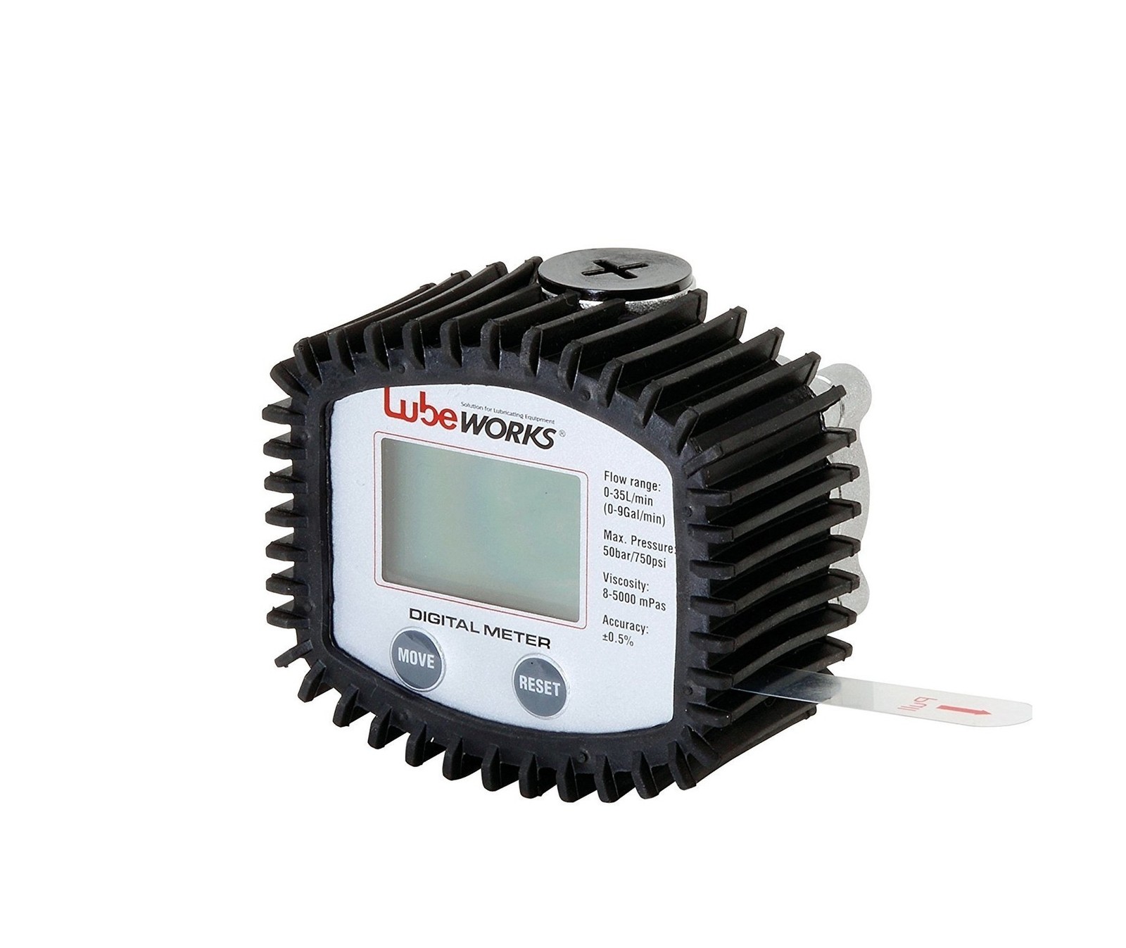 Lubeworks Oil Control Meter Digital 1-35lpm / 1-10gpm Heavy Duty 3V Batter Po…
