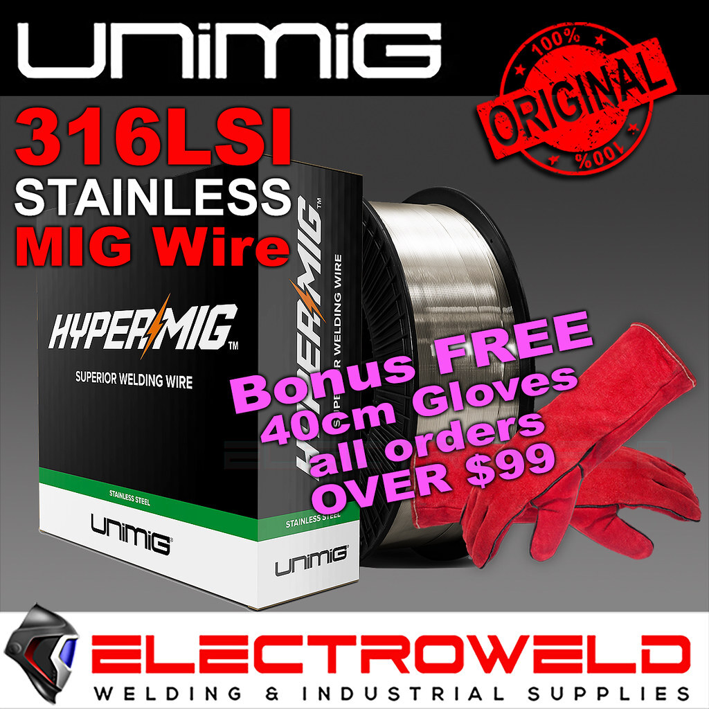 12.5kg UNIMIG 316LSI Stainless Steel 1.2mm MIG Welding Wire 300mm Roll Spool 316